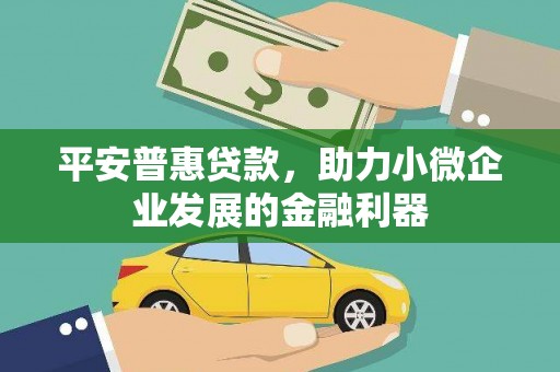 公安平安普惠贷款，助力小微企业发展的金融利器