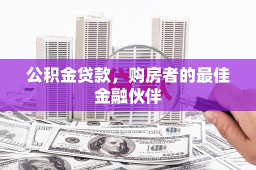 新建公积金贷款，购房者的最佳金融伙伴