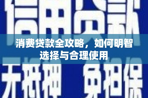 武功消费贷款全攻略，如何明智选择与合理使用