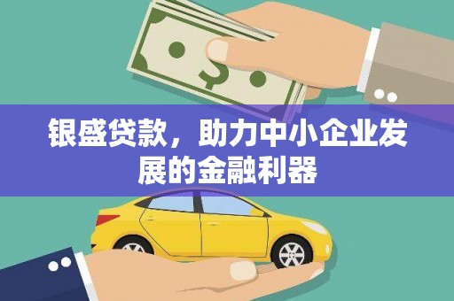 民和银盛贷款，助力中小企业发展的金融利器
