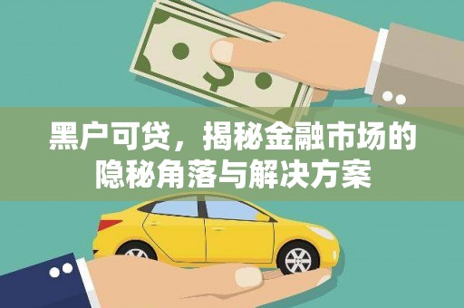 资兴黑户可贷，揭秘金融市场的隐秘角落与解决方案