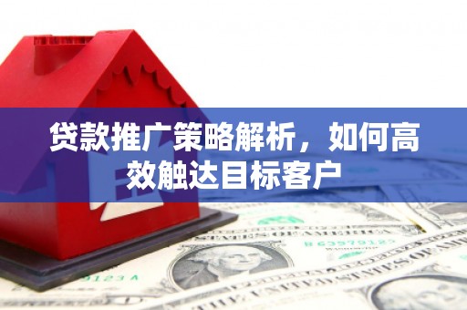 孝感贷款推广策略解析，如何高效触达目标客户