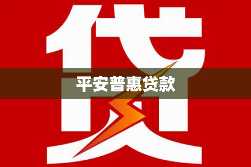林边平安普惠贷款