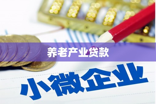 青浦养老产业贷款