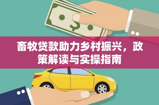 元朗畜牧贷款助力乡村振兴，政策解读与实操指南