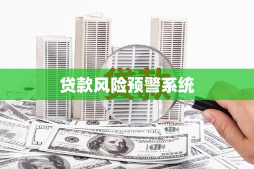莱西贷款风险预警系统